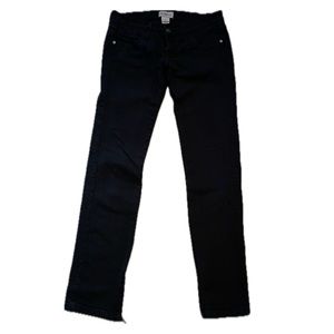 Frankie B. • Black • Denim • Jeans • 4 • Skinny • Straight • Ankle • Zippers •